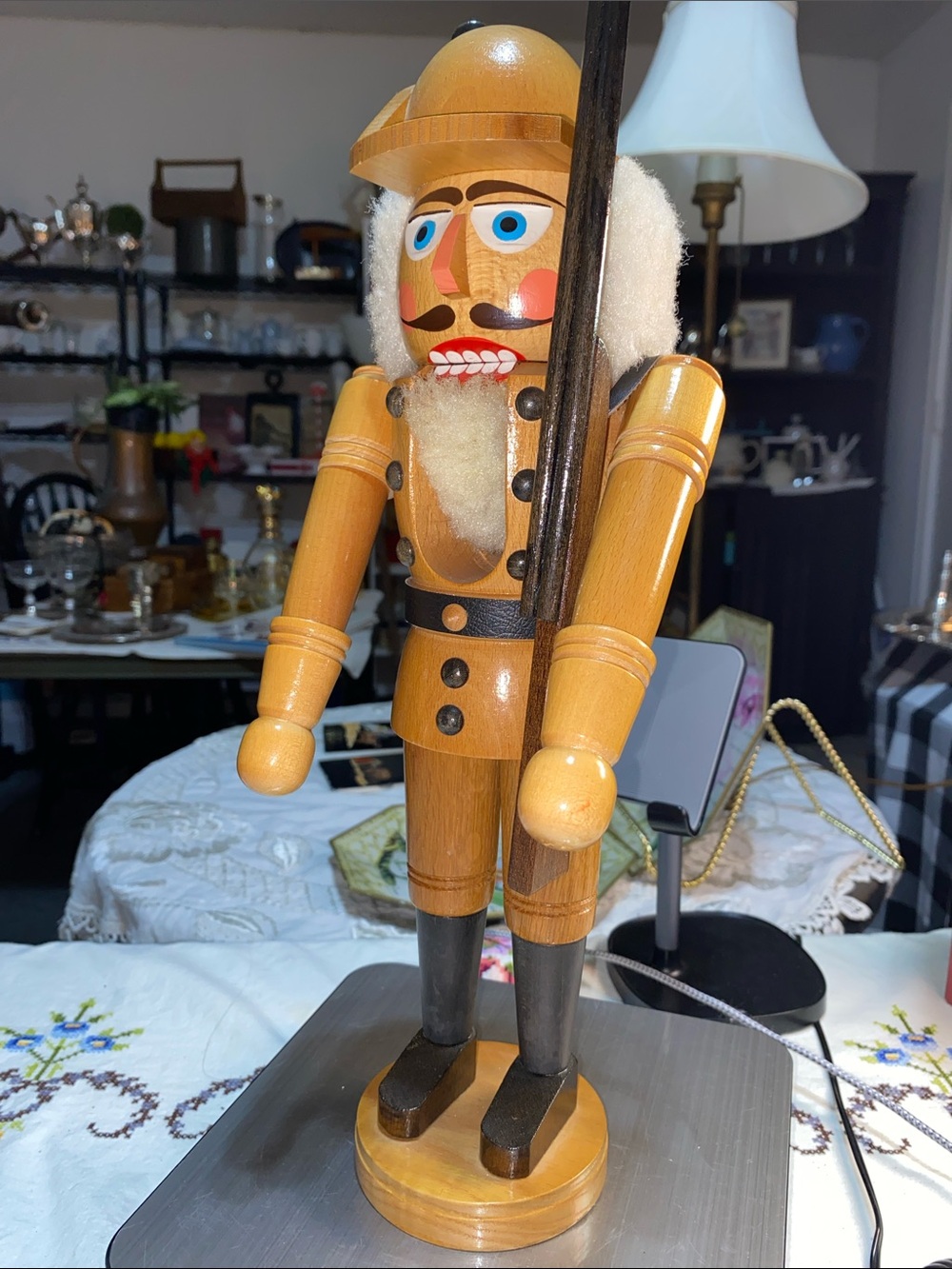 Vintage Original Erzgebirge Nutcracker Soldier  15" Germany